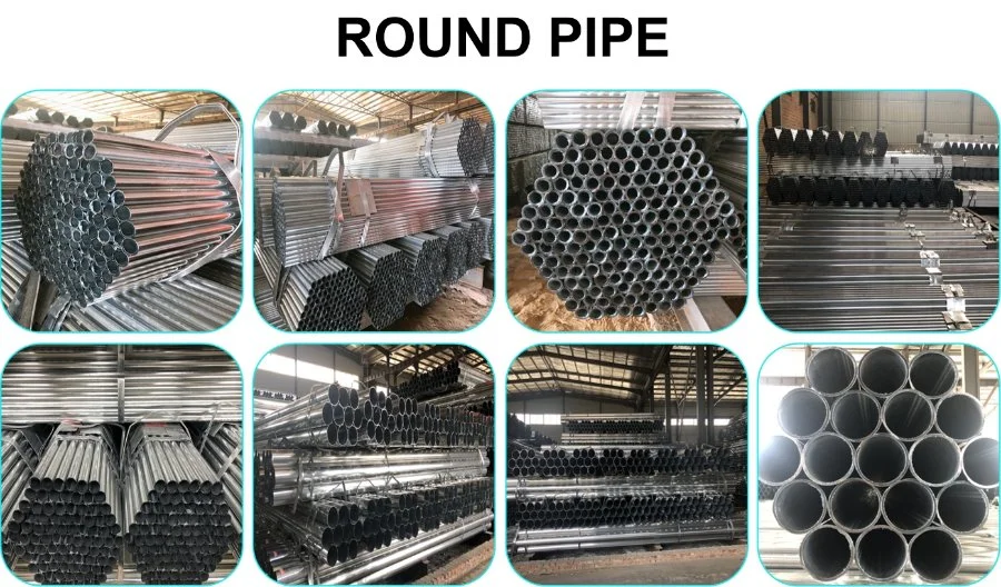 Galvanized Steel Pipe/ERW Steel Pipe/Gi Carbon Steel Pipe/ASTM A500 Gi Round Pipe for Greenhouse